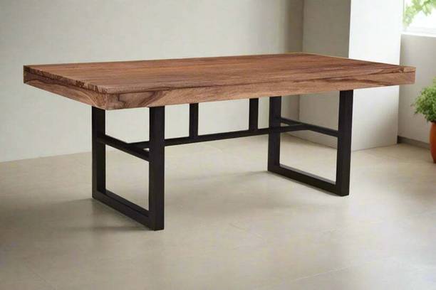 DEMIWALL Solid Sheesham Wood Eight Seater Dining Table For Dining Room/ Hotel/ Restaurant Solid Wood 8 Seater Dining Table