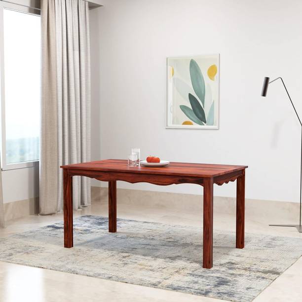UK FURNITURE Rosewood (Sheesham) Dining Room Set Solid Wood 6 Seater Dining Table