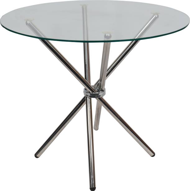 ND Heavy Duty Dining Table Metal Stand Without Glass Stainless Steel Contemporary Glass 4 Seater Dining Table