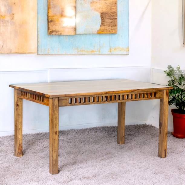 Ikiriya Oakmont Sheesham Wood Contemporary Solid Wood 6 Seater Dining Table