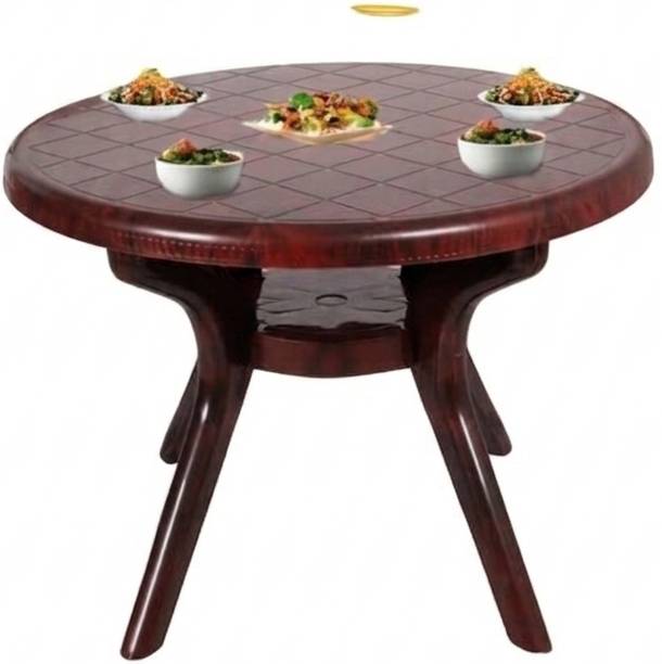 AAMROSE Plastic 4 Seater Dining Table