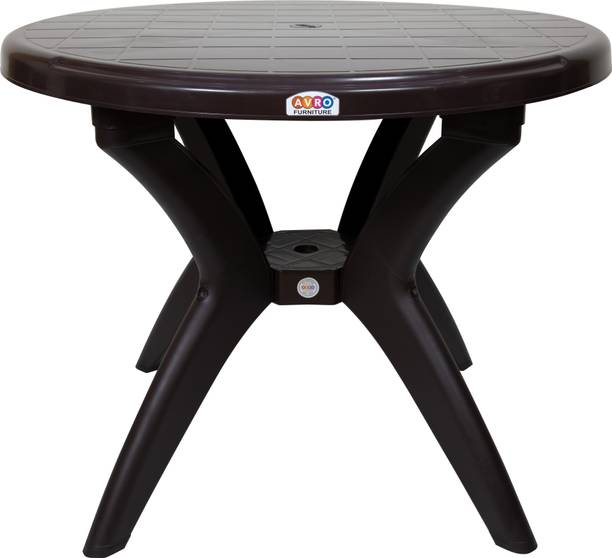 AVRO furniture AVRO Alfa Round Table 4 Seater Dining Table Plastic 6 Seater Dining Table