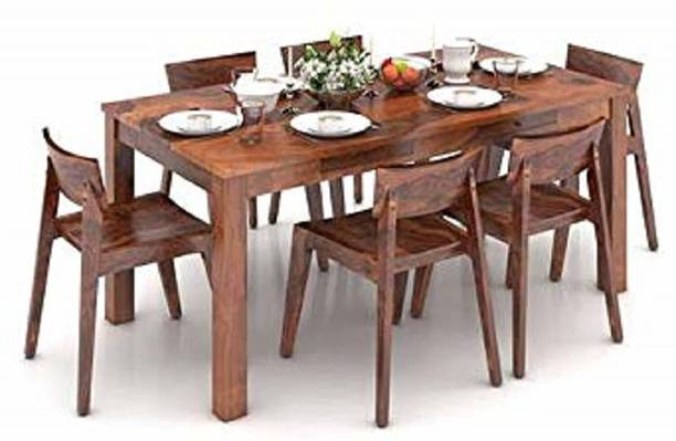 Ganpati Arts Solid Wood 6 Seater Dining Table