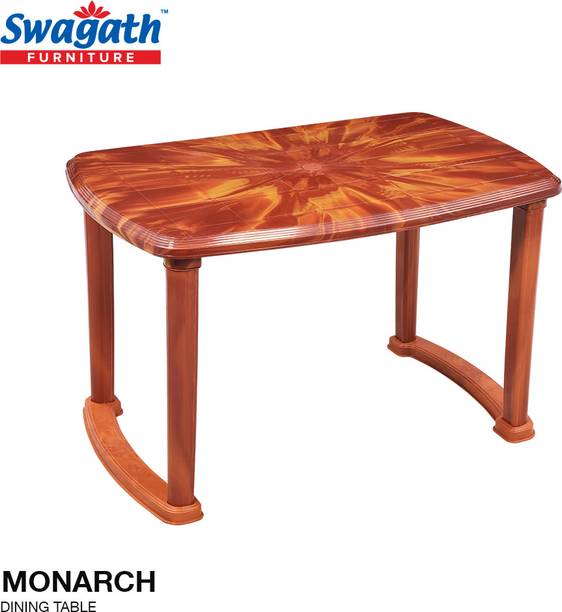 swagath furniture Monarch Dining table Plastic 4 Seater Dining Table