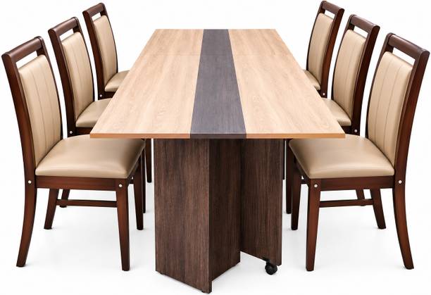 ARADHYA SNIGDHA ENTERPRISE F2 Engineered Wood 6 Seater Dining Table