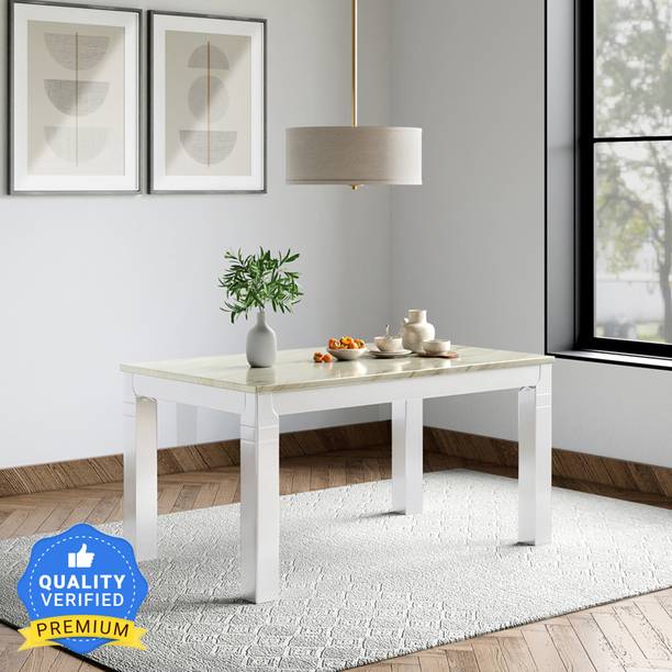 Godrej Interio Ivana Solid Wood 6 Seater Dining Table
