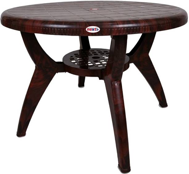 next NPPL NEPTUNE Multipurpose Round Table for Home Garden Cafeteria Plastic Outdoor Table Plastic 4 Seater Dining Table