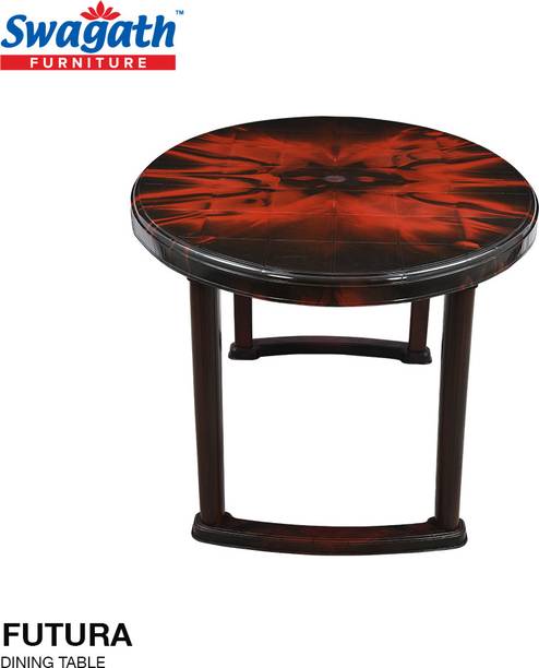 swagath furniture FUTURA Dining table Plastic 6 Seater Dining Table