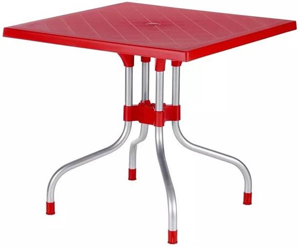 GHOSH & CO. OLIVE DINIG CHAIR 4SEATER Plastic 4 Seater Dining Table