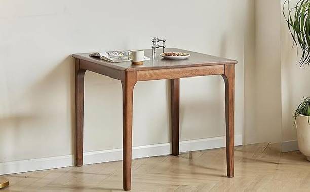 RunamWoods Solid Wood Dining Table for Kitchen or Dining Room | Modern Minimalist Design Solid Wood 4 Seater Dining Table