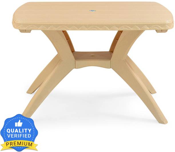 Nilkamal Shahenshah Kross Leg Rectangular 4 Seater Plastic Dining Table|For Dining Room| Plastic 4 Seater Dining Table
