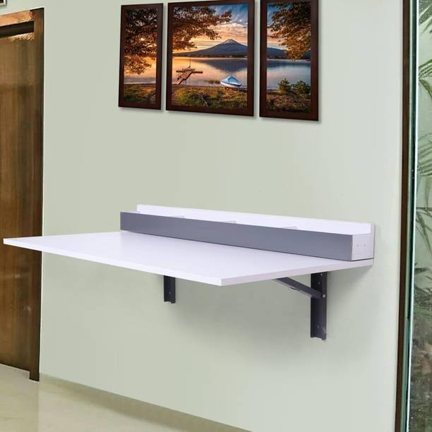 junco Wall Mount Space Saving Folding Dining Table 4 Seater Engineered Wood 4 Seater Dining Table