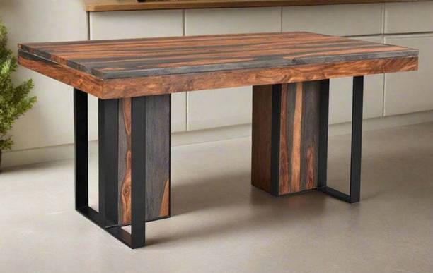 DEMIWALL Solid Sheesham Wood Eight Seater Dining Table For Dining Room/ Hotel/ Restaurant Solid Wood 8 Seater Dining Table