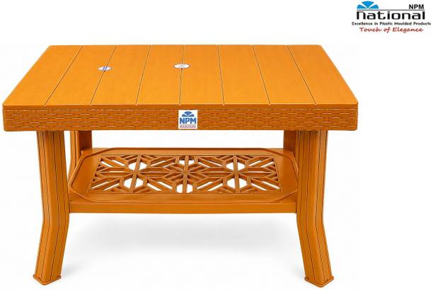 NPM NATIONAL VEGAS Plastic Center Table for Home & Garden | Heavy Duty Plastic 4 Seater Dining Table
