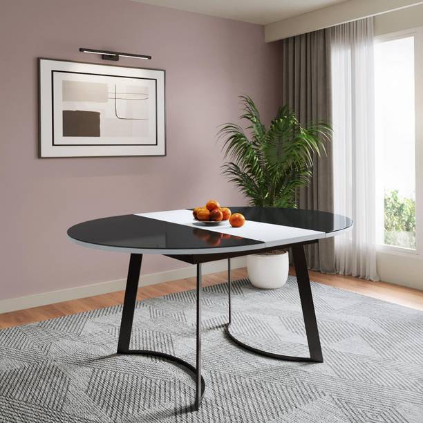 Godrej Interio Salt and Pepper NX 4-to-6 Seater Metal 6 Seater Dining Table