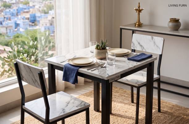 Living Furn PREMIUM Engineered Wood 2 Seater Dining Set