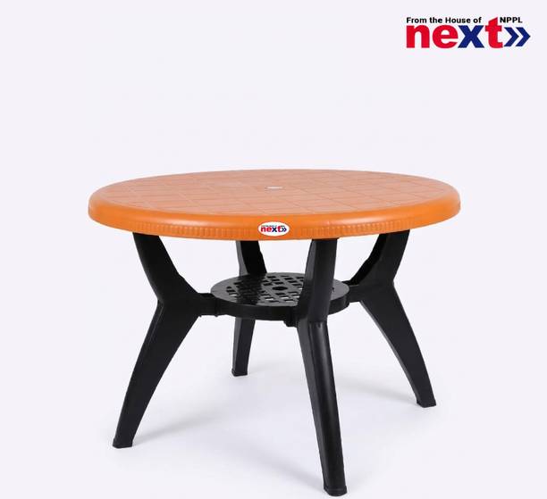 next NPPL NEPTUNE Heavy Duty Center | Round Table for Home,Garden, Office,Balcony, Outdoor Plastic 4 Seater Dining Table