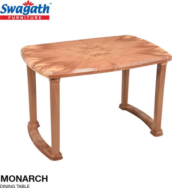 swagath furniture Monarch Dining table Plastic 4 Seater Dining Table