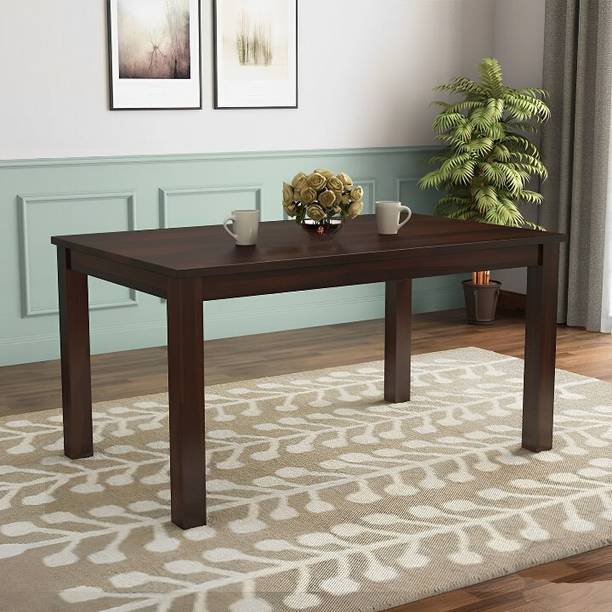 Vinod Furniture Solid Sheesham Wood Six Seater Dining Table For Dining Room | Solid Wood 6 Seater Dining Table