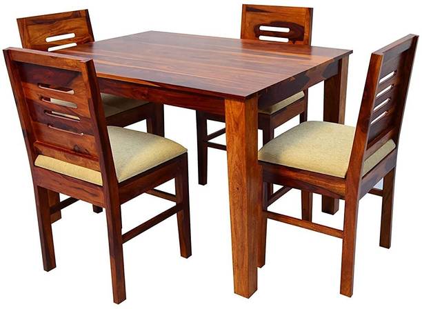 kurmi Solid Wood 4 Seater Dining Set