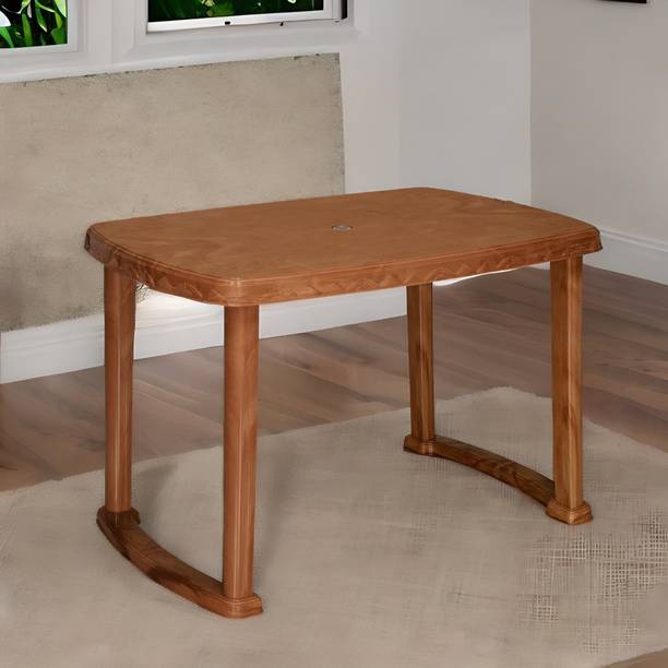 Nilkamal Shahenshah Rectangular 4 Seater Plastic Dining Table for Dining | Living Room Plastic 4 Seater Dining Table