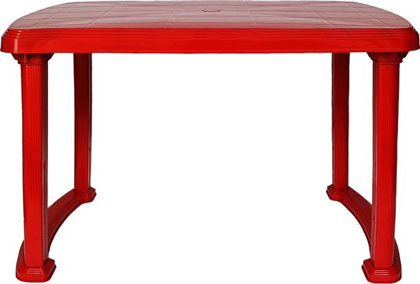 EASYDAY Arjun Plastic Dining Table For Restaurant,Home| Multipurpose Table For Outdoor| Plastic 4 Seater Dining Table