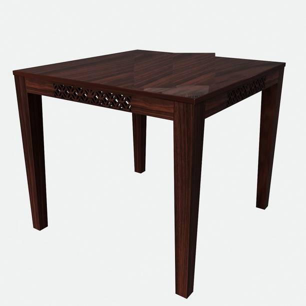 Wopno Furniture Pure Sheesham Wooden 4 Seater Dining Table Only|Dining Table for Living Room Solid Wood 4 Seater Dining Table