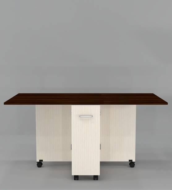 SPECIALITY PANELS Folding dining Table with Crockery unit & installation provided by brand Engineered Wood 6 Seater Dining Table