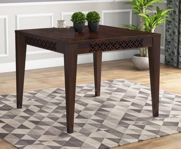 UK FURNITURE Rosewood (Sheesham) Dining Room Set Solid Wood 4 Seater Dining Table