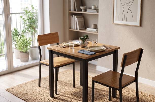 Living Furn PREMIUM Engineered Wood 2 Seater Dining Set