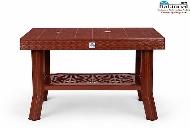 NPM NATIONAL VEGAS Plastic Center Table for Home & Garden | Heavy Duty Plastic 4 Seater Dining Table