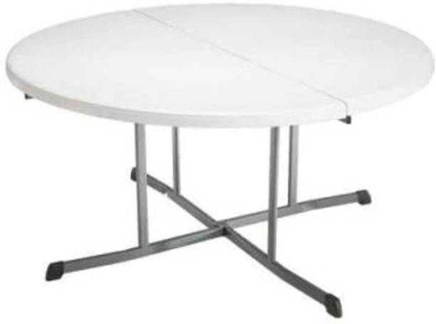 Lifetime 60-Inch Round Folding Table for Home and Office, Multipurpose Portable Table Plastic 6 Seater Dining Table