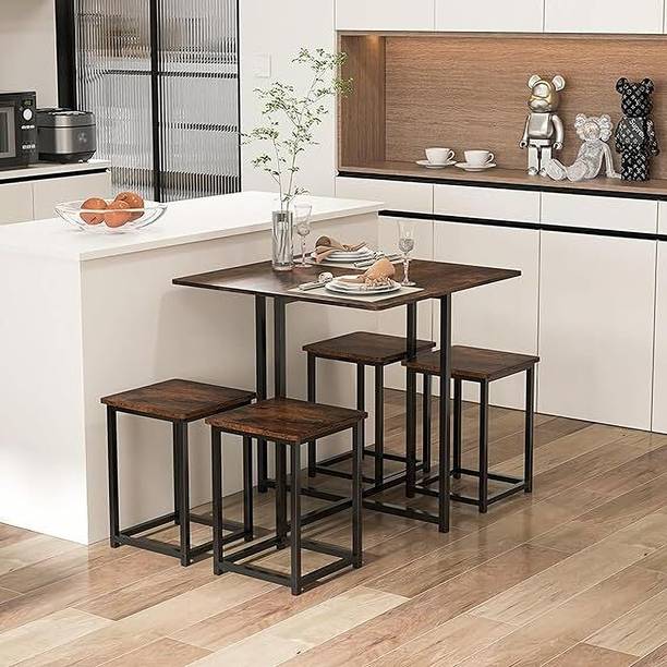 एस ए सी सी एंटरप्राइज़ेज Shri Ananta Custom Crafts Modern Style Engineered Wood 4 सीटर डाइनिंग टेबल