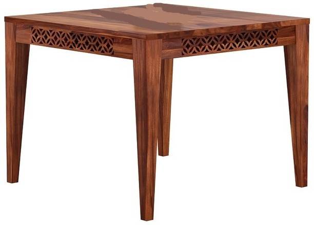 Allie Wood Sheesham ( Rosewood ) Solid Wood 4 Seater Dining Table