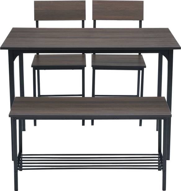 furniba Furniba Dining Table Engineered Wood 4 Seater Dining Table