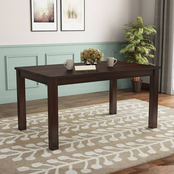 Mooncraft Furniture Solid Wood 6 Seater Dining Table