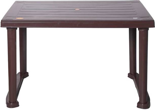 RadhaGold Dining Table Plastic 6 Seater Dining Table
