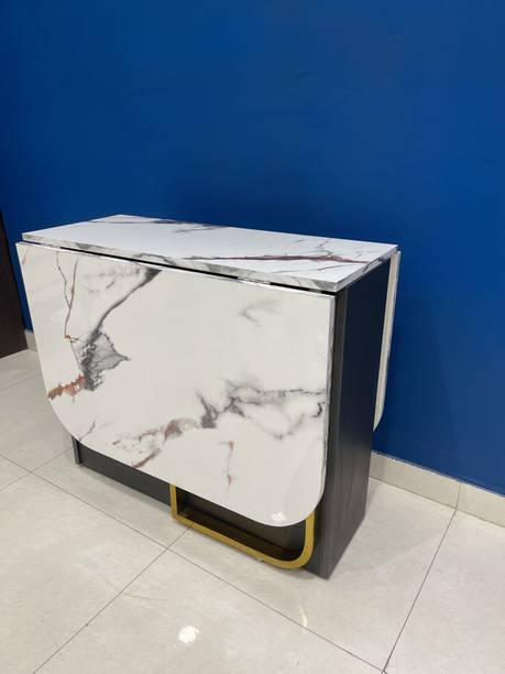 RoyalThum RTFDT09B Folding Dining Table Engineered Wood 6 Seater Dining Table