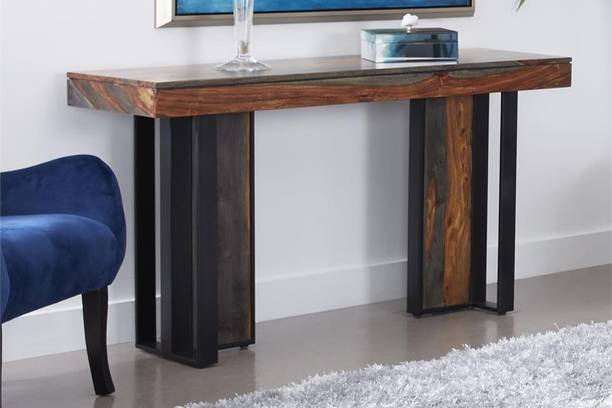 DEMIWALL Solid Sheesham Wood Four Seater Dining Table For Dining Room/ Hotel/ Restaurant Solid Wood 4 Seater Dining Table