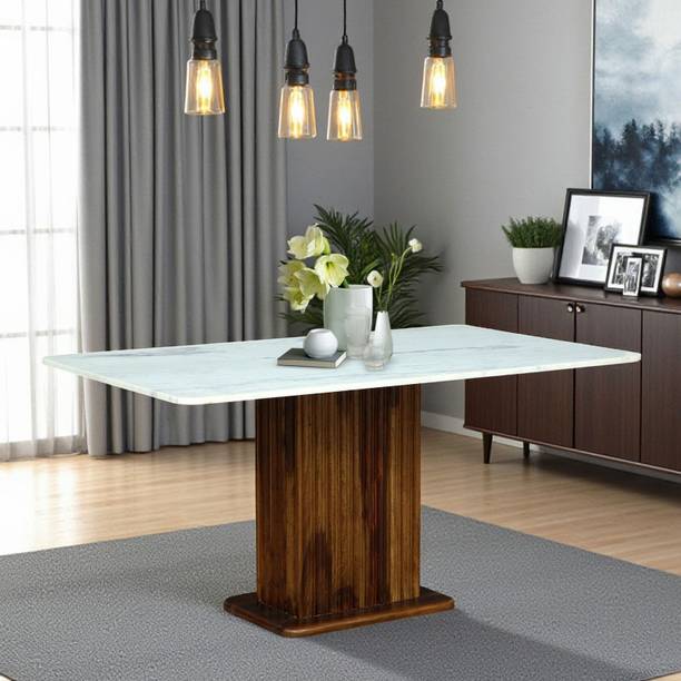Kalakriti Arts KASDT-1026 Solid Wood 6 Seater Dining Table