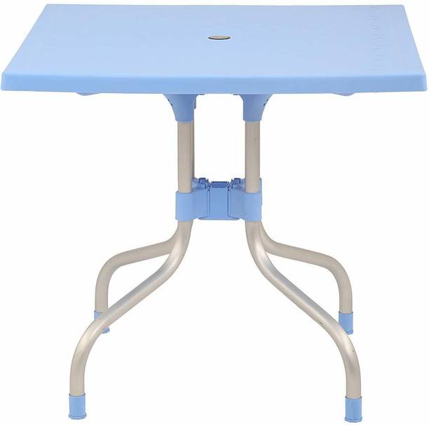 Binani Olive Plastic Square Table for Dining Area|Foldable Lightweight Table for Adult| Plastic 4 Seater Dining Table