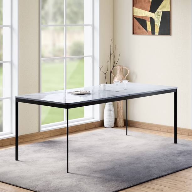 Godrej Interio Franky Engineered Wood 8 Seater Dining Table