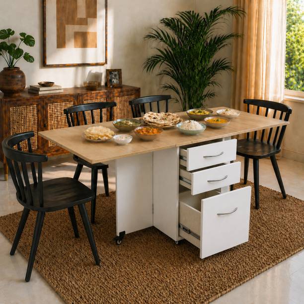 Studio Kook Dolce Engineered Wood 4 Seater Dining Table