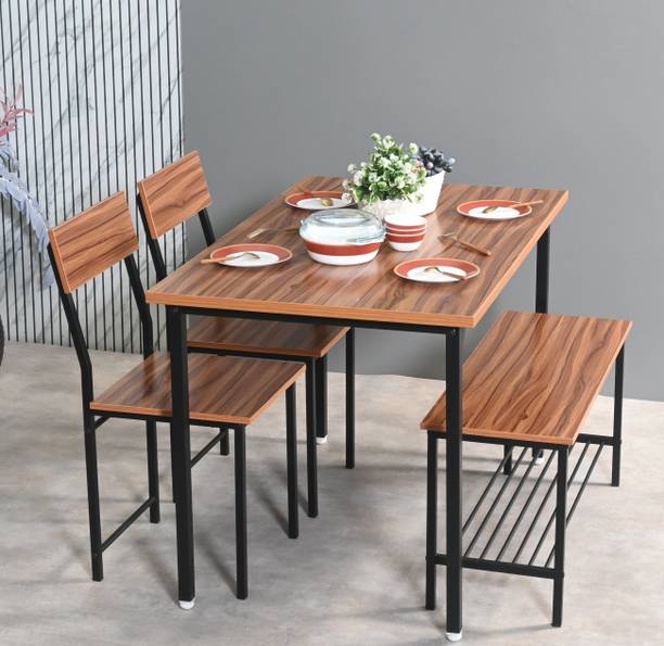 Forecrafts Dining Table Set 4 seater Engineered Wood 4 Seater Dining Table