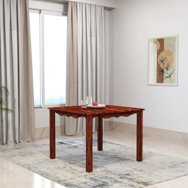 UK FURNITURE Rosewood (Sheesham) Dining Room Set Solid Wood 4 Seater Dining Table