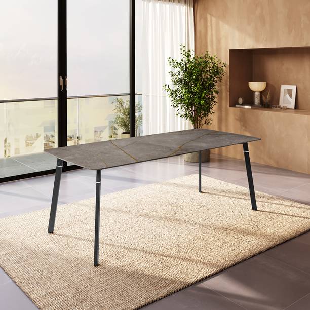 Interio by Godrej Aclectic Metal 8 Seater Dining Table