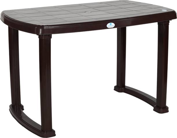 HOMIBOSS Dining table for home and outdoor Plastic 6 Seater Dining Table