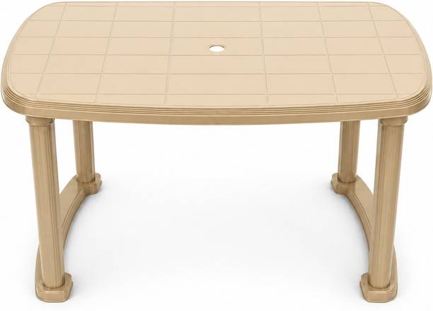 SRI GAYATHRI POLYMERS Plastic Dining Table for Home & Outdoor Use|Multipurpose Table for Garden & Cafe Plastic 4 Seater Dining Table
