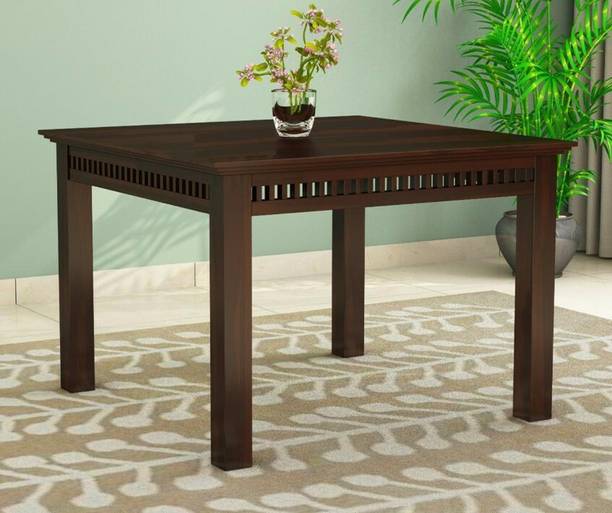 Cherry Wood Sheesham ( Rosewood ) Solid Wood 4 Seater Dining Table