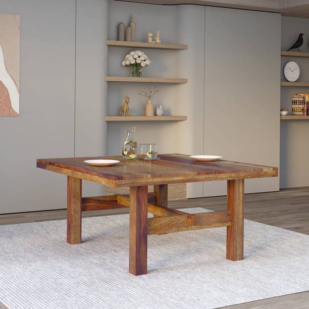 Wakeup India Solid Wood 8 Seater Dining Table